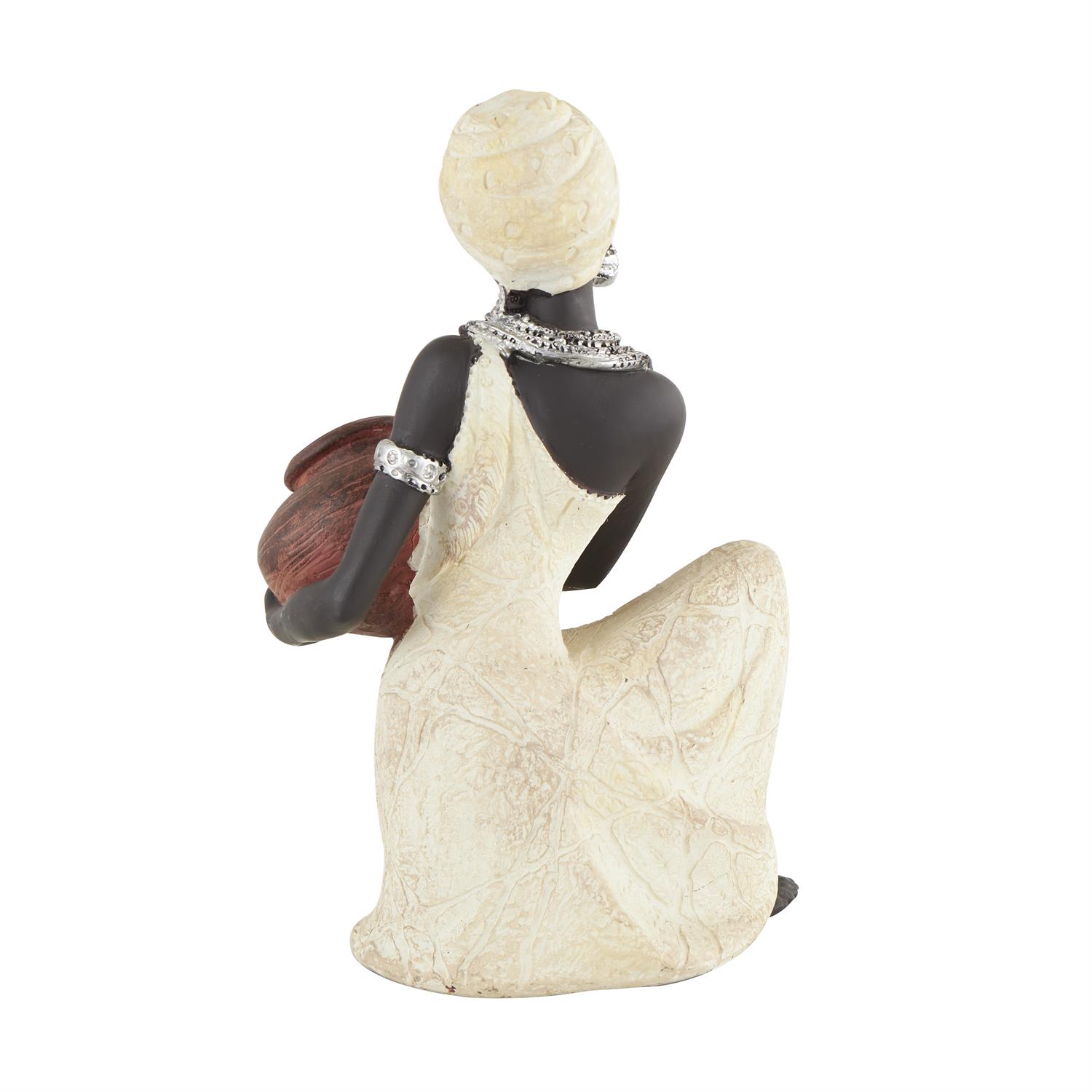 sitting lady statue 1.4 image 4