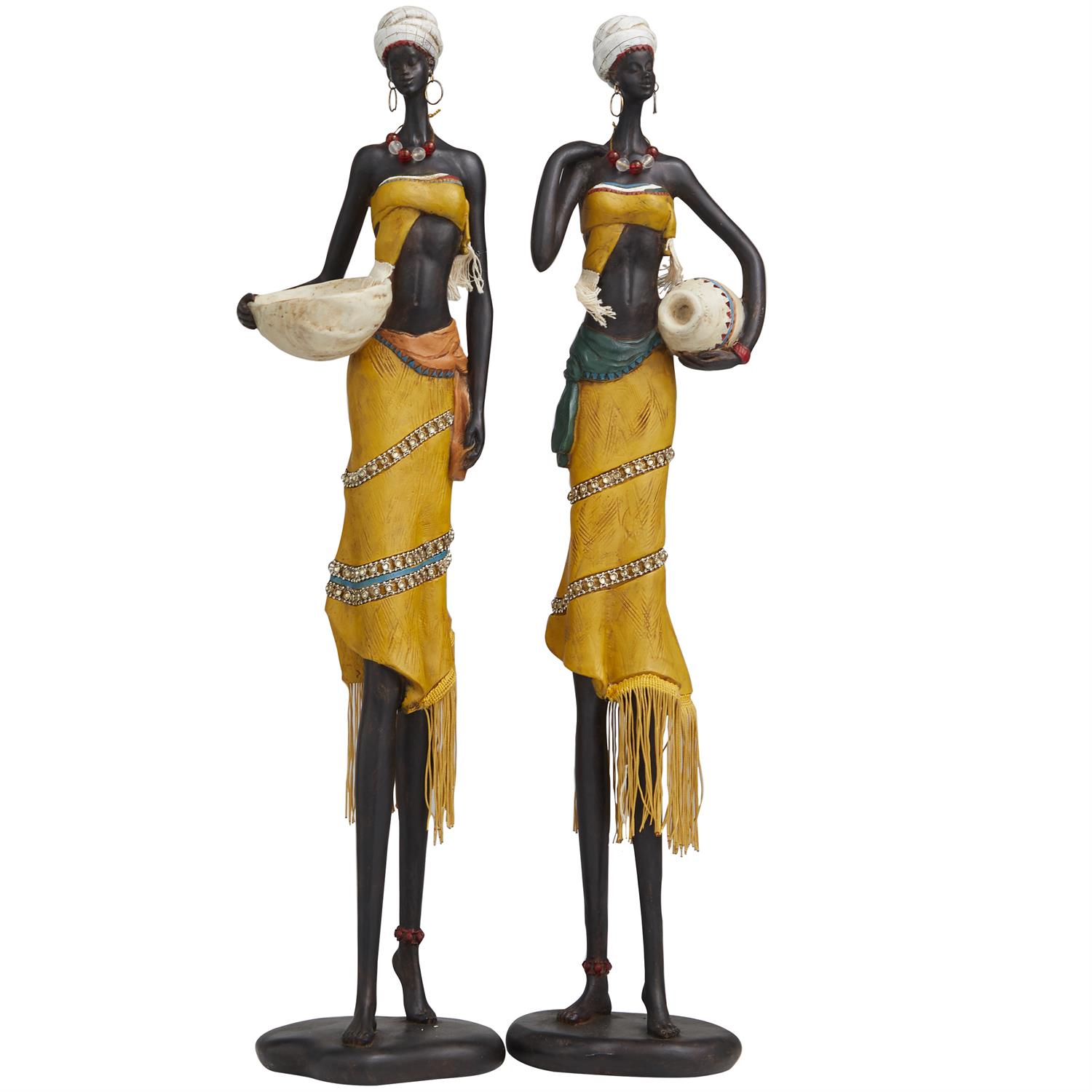 2pc Lady Statues image 1