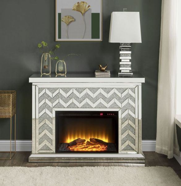 Noralie Chevron Fireplace
