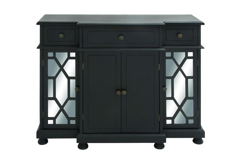 Black & Mirrored Cabinet image 1