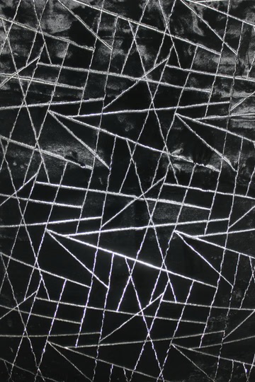Metallic Black Lines 8x11 image 1