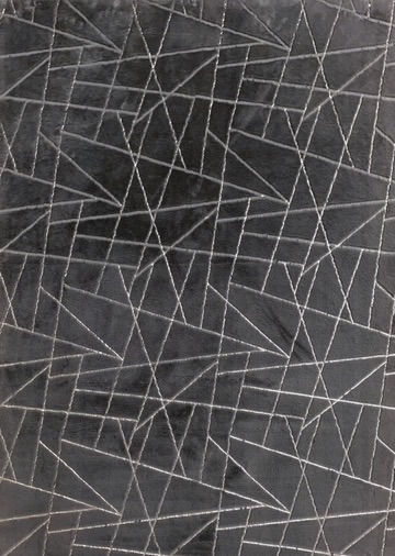 Metallic Charcoal Lines 5x7 image 1