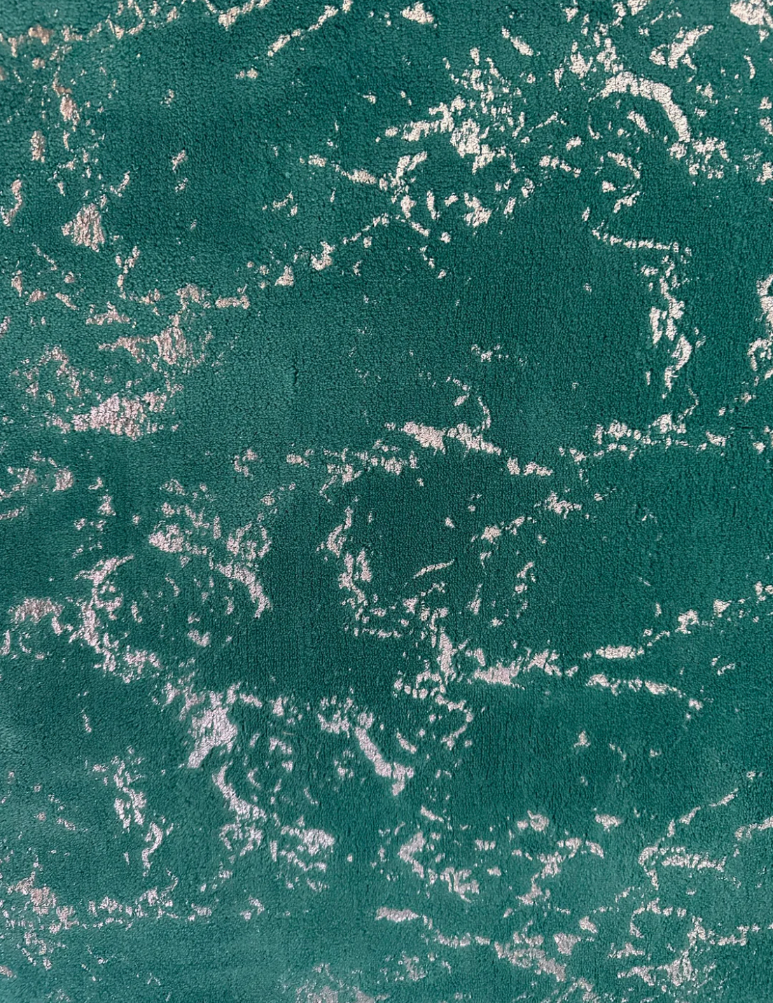 Teal Blue & Silver 7x10