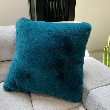 Chinchilla Pillow - Teal Blue
