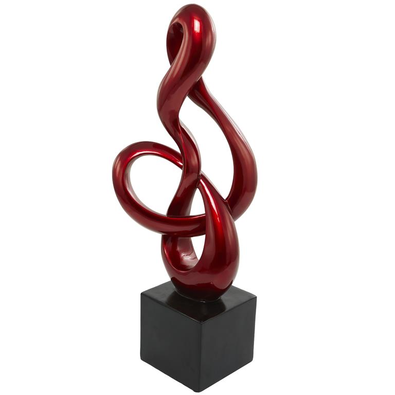 Large Abstract Red Sculpture image 1