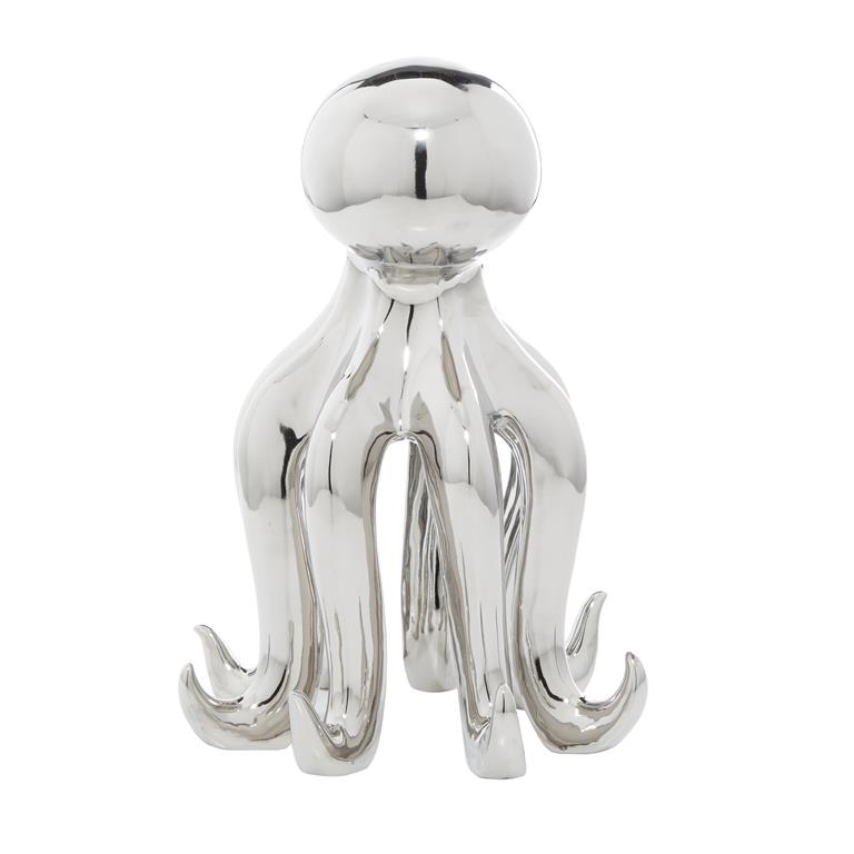 Silver Octopus Sculpture image 1
