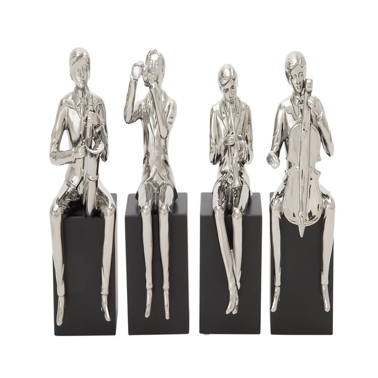 4pc Musician Sculptures image 1